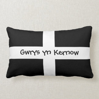 Coussin Rectangle Yn Kernow de Gwrys - fait dans les Cornouailles