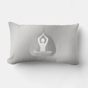 Coussin Rectangle Yoga Instructeur Studio Méditation Pose Bodhi Leaf