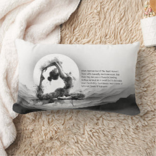 Coussin Rectangle Yoga Reiki à une jambe King Pigeon Pose Aquarelle