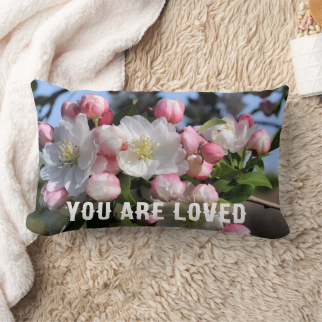 Coussin Rectangle You Are Loved Blossoms Inspirational  (Couverture)