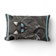 Zen Cat Companion, New Moon Blue Stripe