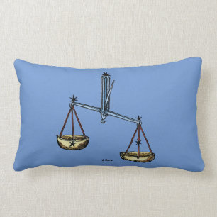 Coussin Rectangle Zodiaque : Balance en couleurs