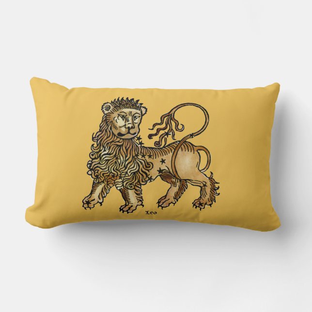 Coussin Rectangle Zodiaque : Lion, 1482 (Recto)