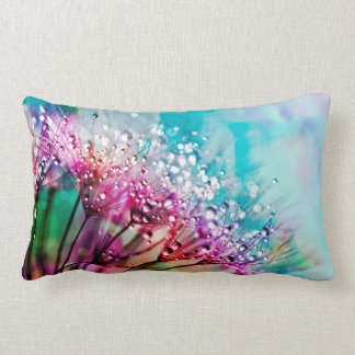 coussin rectangulaire de fleur de lion arc-en-ciel