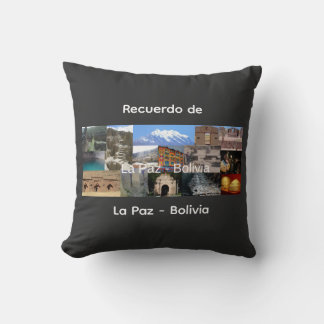 Coussin Recuerdo de La Paz Bolivia
