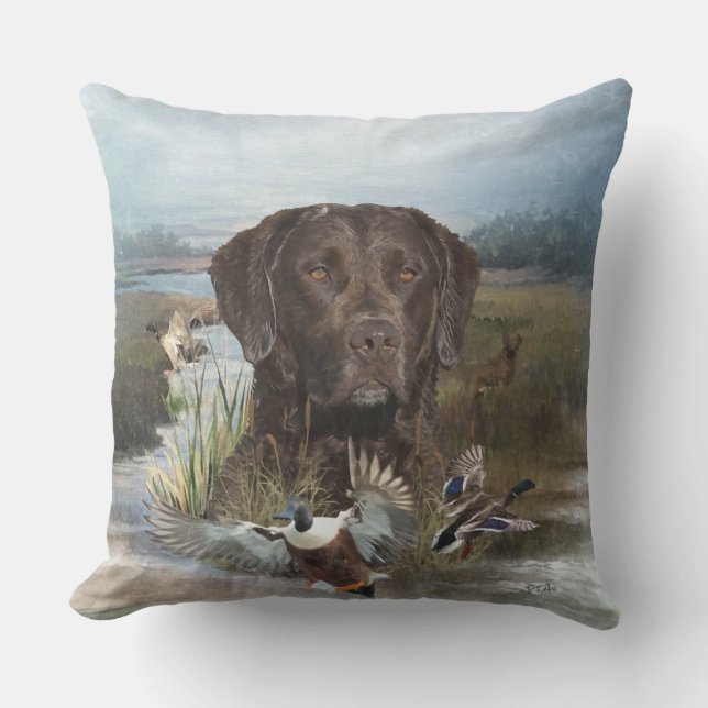 Coussin Récupérateur de la baie de Chesapeake, Art (Recto)