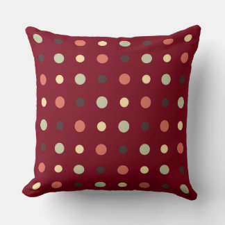 Coussin Red and Mauve Dots
