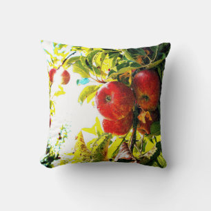 Coussin "Red Apples Tree On Sunny Day" Photo Mignonne. Com