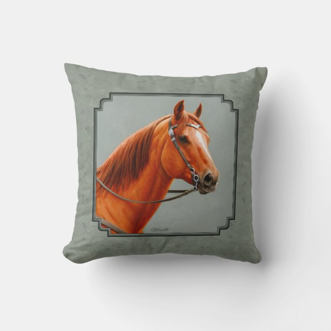 Coussin Red Dun Chestnut (Recto)