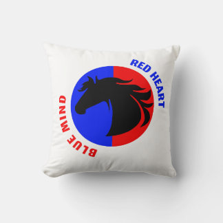 Coussin Red Heart Blue Mind Decorative Throw Pillow