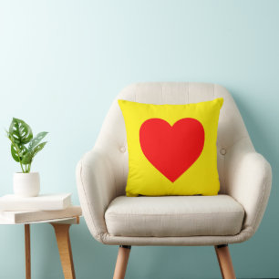 Coussin Red Heart Heat Pop Art