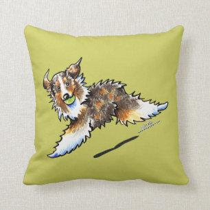 Coussin Red Merle Australian Shepherd Joue