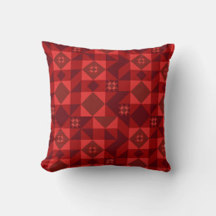 Coussin Red Nordic Star Noël brillant
