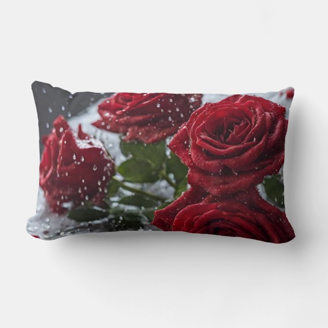 Coussin Red Rose (Recto)