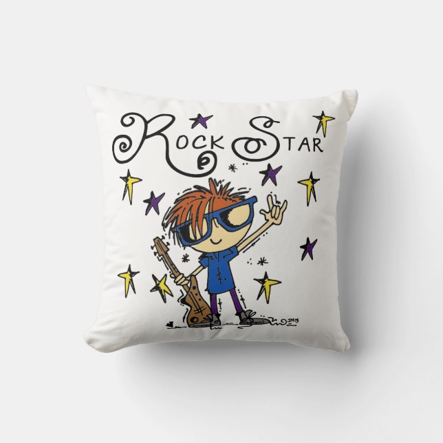 Coussin Redhead Boy Rock Star (Recto)