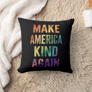 Coussin Refaisons de l'Amérique un monde bienveillant Arc-
