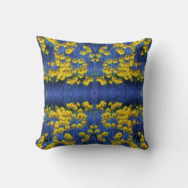 Coussin Reflet des jonquilles (Recto)