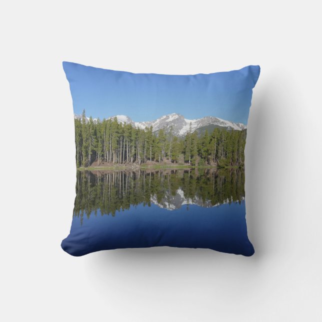 Coussin Reflet du lac Sprague (Recto)