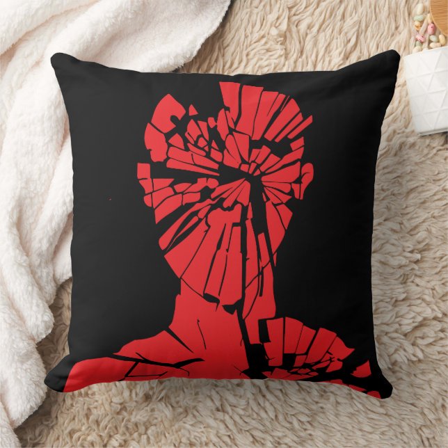 Coussin Reflet Rouge Brisé (Couverture)