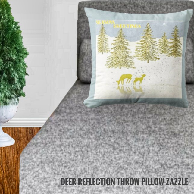 Coussin Réflexion des cerfs (Créateur téléchargé)