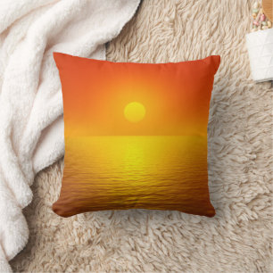Coussin Réflexion du coucher de soleil