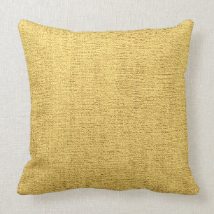 Coussin Regard élégant de toile d'or