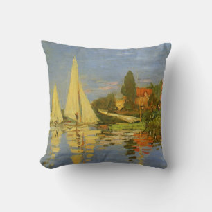 Coussin Regatta à Argenteuil par Claude Monet