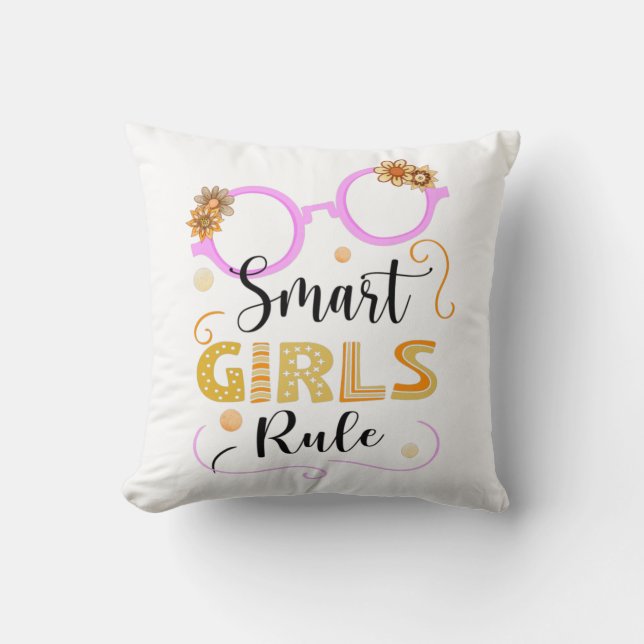 Coussin Règle Smart Girls (Recto)