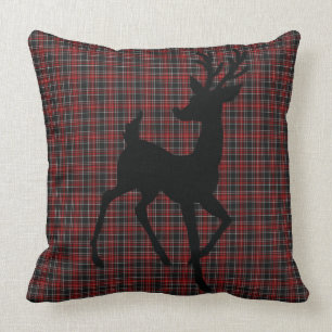 Coussin Reindeer Rouge/Noir Plaid Noël/Coussin de tous les