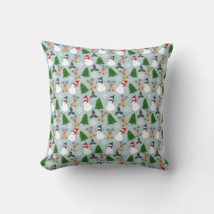 Coussin Reinder, Snowman, Design d'arbre