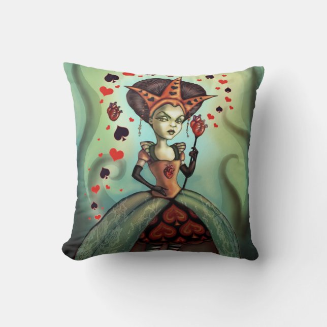 Coussin Reine des coeurs (Recto)