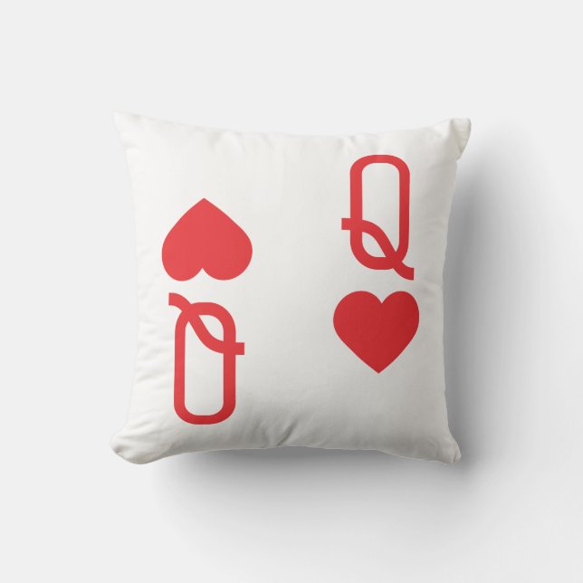 Coussin Reine des coeurs Jeu d'oreiller (Recto)