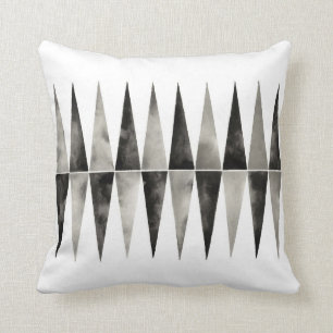 Coussin Relativité. Blanc noir. Coussin. Géométrique