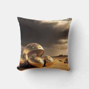 Coussin Reliques extraterrestres dans le désert