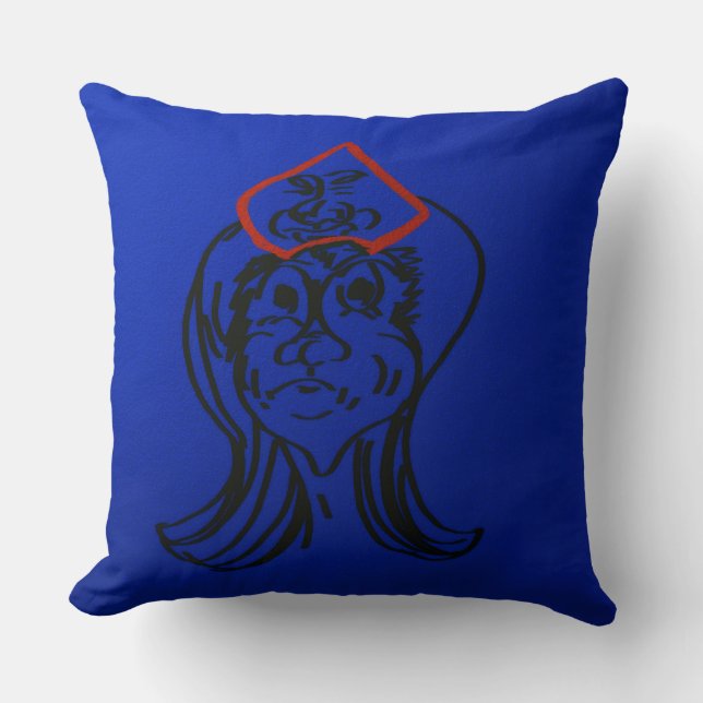Coussin Reluctant Queen Animation Throw Pillow (Recto)