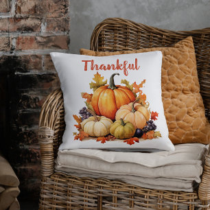 Coussin Remerciements Citrouille automne automne Thanksgiv