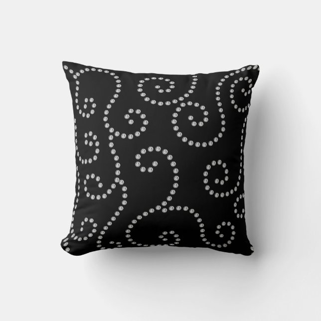 Coussin remous de diamant noir (Recto)