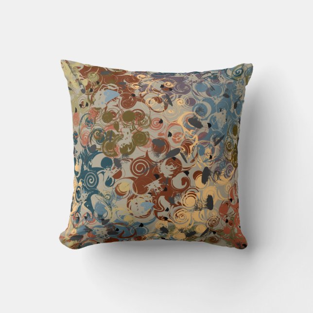 Coussin Remous d'Earthtone (Recto)