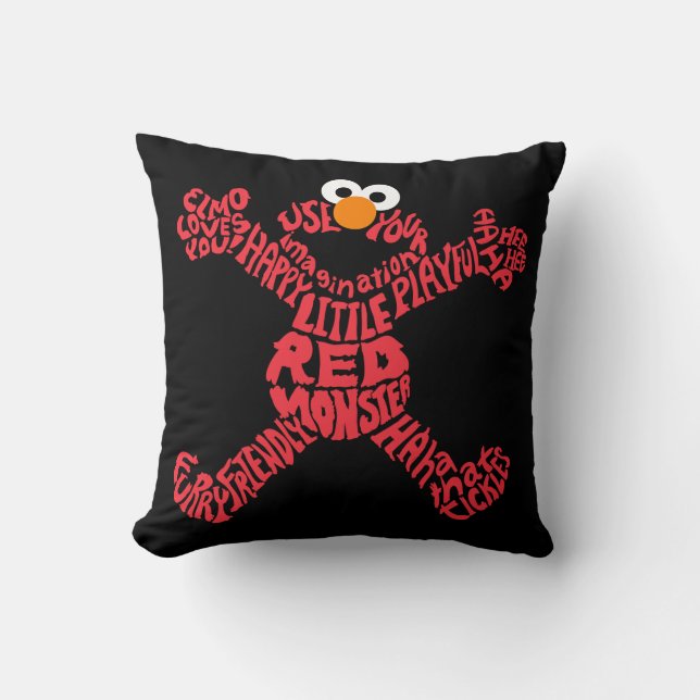 Coussin Remplissage Motif Elmo (Recto)
