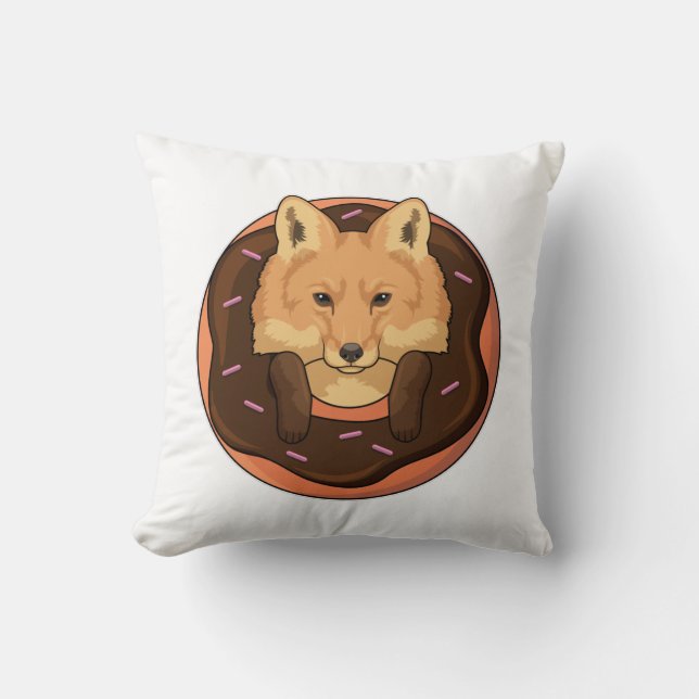 Coussin Renard avec Beignet (Recto)