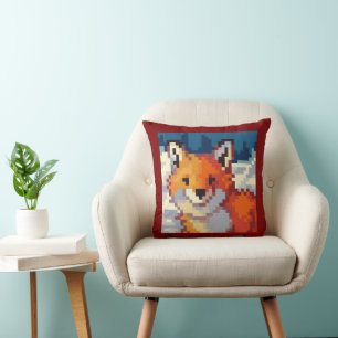 Coussin Renard, Pixel Art, pixelart