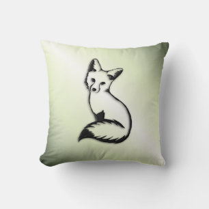 Coussin Renard vert