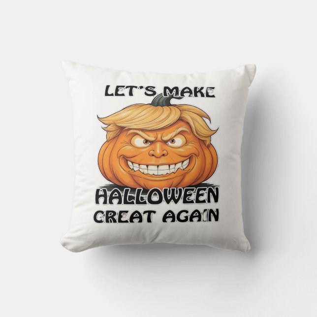 Coussin Rendons l'Halloween grand à nouveau classique (Recto)