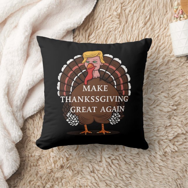 Coussin Rendre sa grandeur à Thanksgiving Trump Turkey 202 (Couverture)
