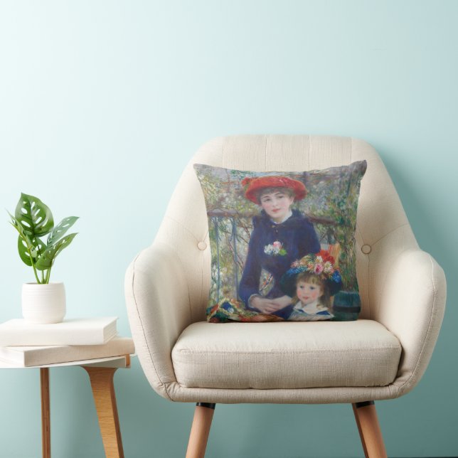 Coussin Renoir Deux Soeurs Terrasse Français Impressionnis (Chaise)