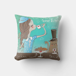 Coussin Repas européen mignon