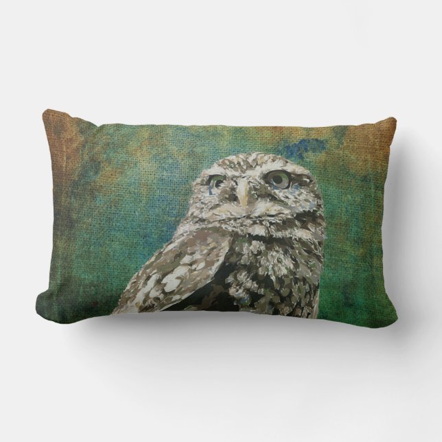 Coussin repéré de hibou (Recto)