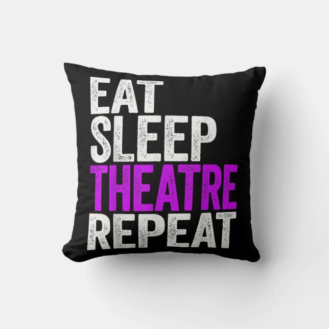 Coussin Répéter le théâtre du sommeil (Recto)