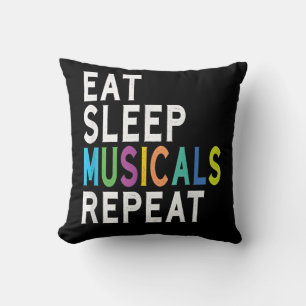 Coussin Répéter les comédies musicales du sommeil