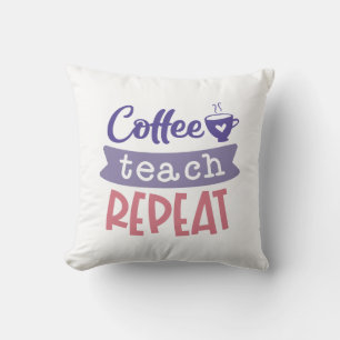 Coussin Répétition de l'enseignement du café